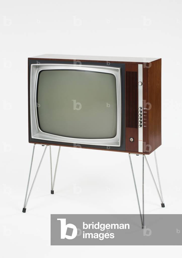 Television, 1968 (plastic, glass, wood & chrome)