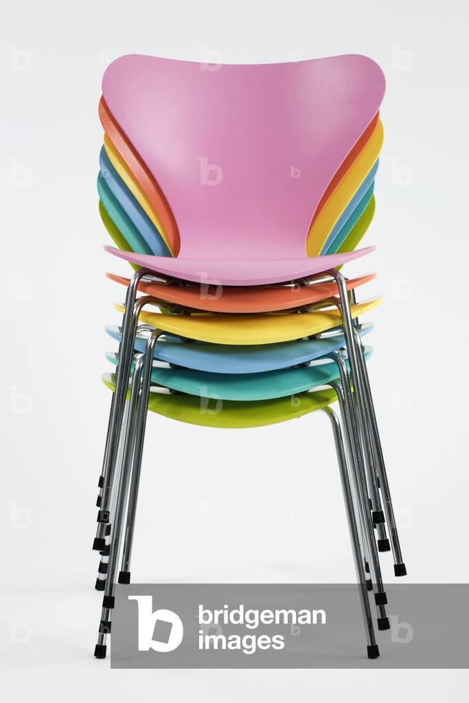 'Series 7' chairs, 1991 (bent tubular steel and bent plywood)