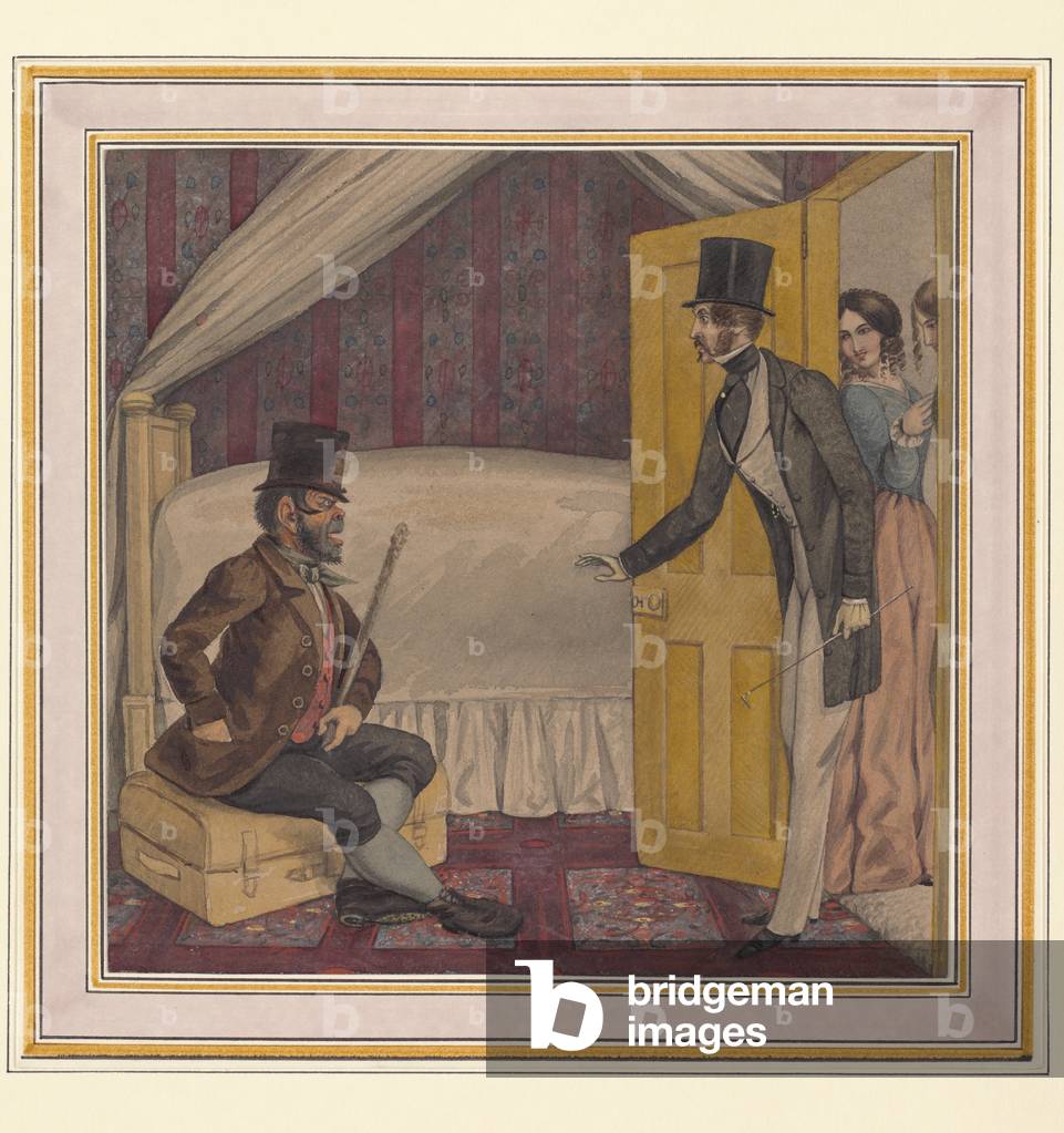 Untitled (rented room) (w/c on paper)