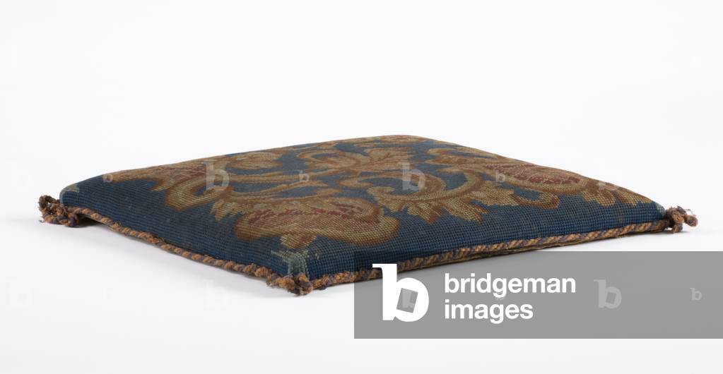 Cushion cover, 1850-80 (Berlin woolwork)