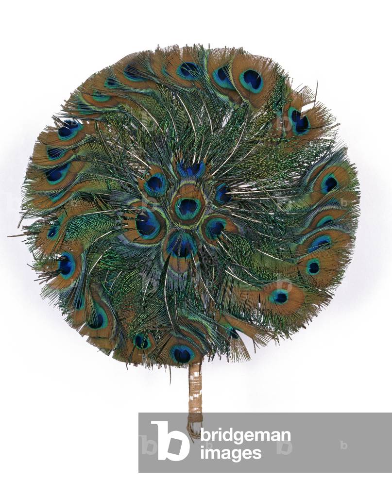 Fan, 1880-1900 (peacock feathers)