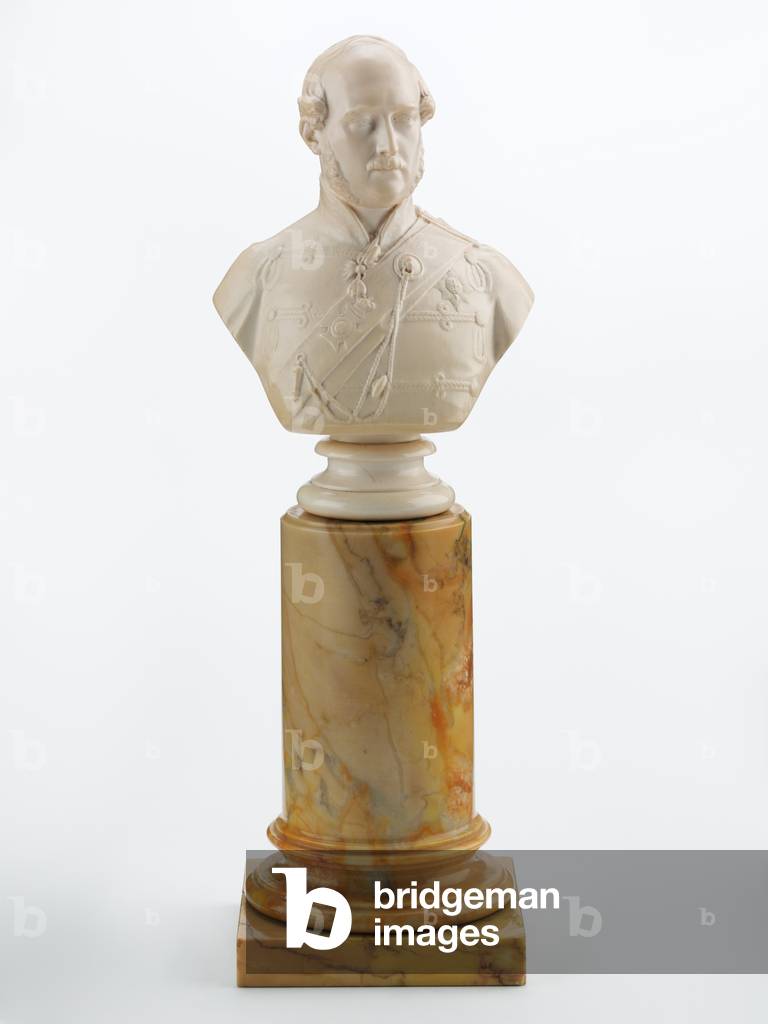 Bust of Prince Albert, c.1856 (ivory & marble)
