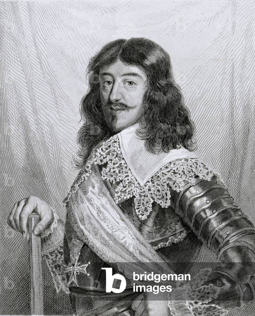 Ludwig XIII (1601-43) König von Frankreich, Kupferstich von Pannier (Kupferstich)