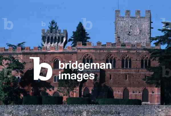 The Exterior of Brolio Castle, Chianti, Tuscany, Italy (photo)