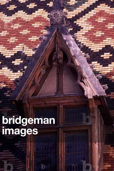 Detail from the roof, begun in 1443 by Jehan Wisecrere (photo)