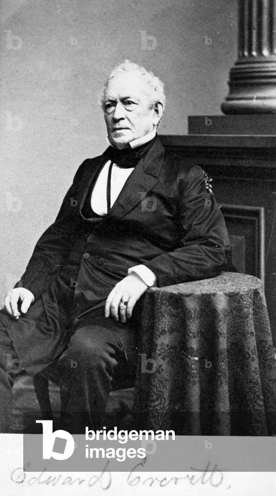 Edward Everett, c.1860-65 (b/w photo)