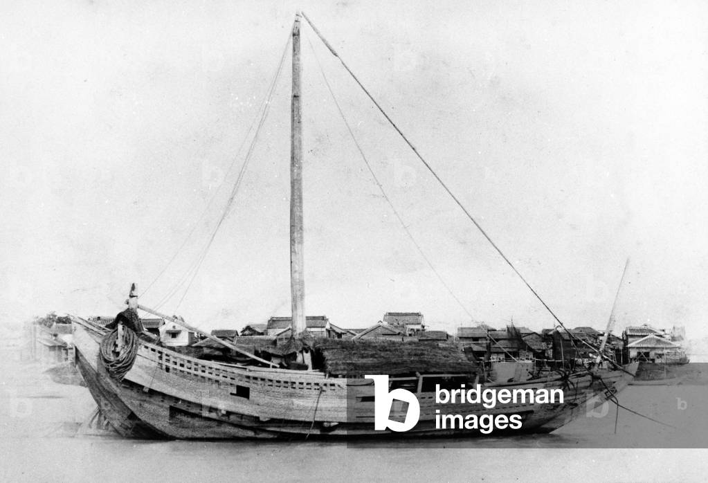 Japanese Boat, c.1860s (b/w photo)