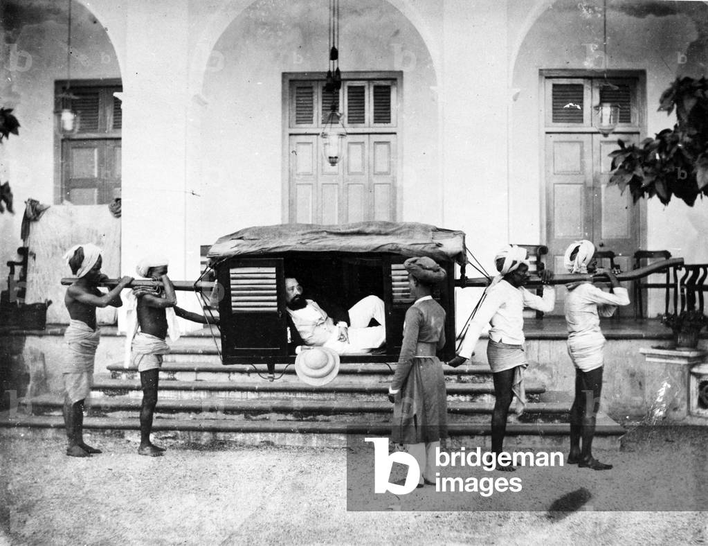 Palanquin, 1870s (b/w photo)