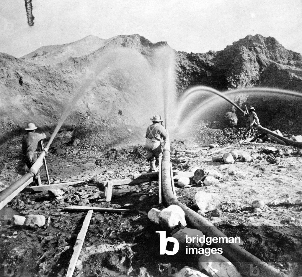 Washing Gold from the Hills, c.1866, from 'Gems of California Scenery' published by Lawrence and Houseworth, 1866 (b/w photo)