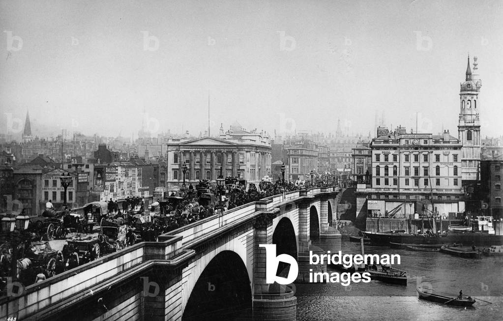 London Bridge, c.1900 (b/w photo)