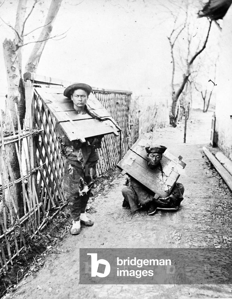 Chinese Prisoners, c.1880 (b/w photo)