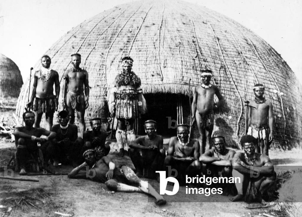 Chief Teteleka and Council, c.1895 (b/w photo)