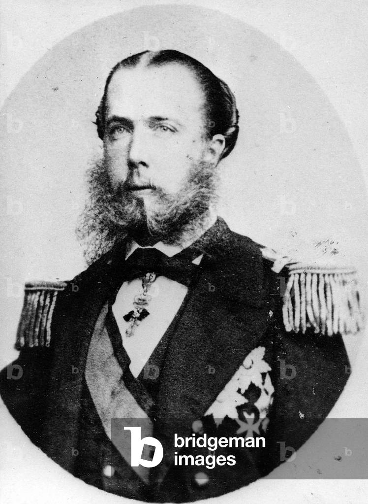 Portrait of Emperor Maximilian of Mexico, c.1860s (b/w photo)
