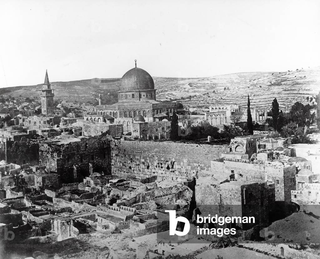 Dome of the Rock, 1857 (b/w photo)