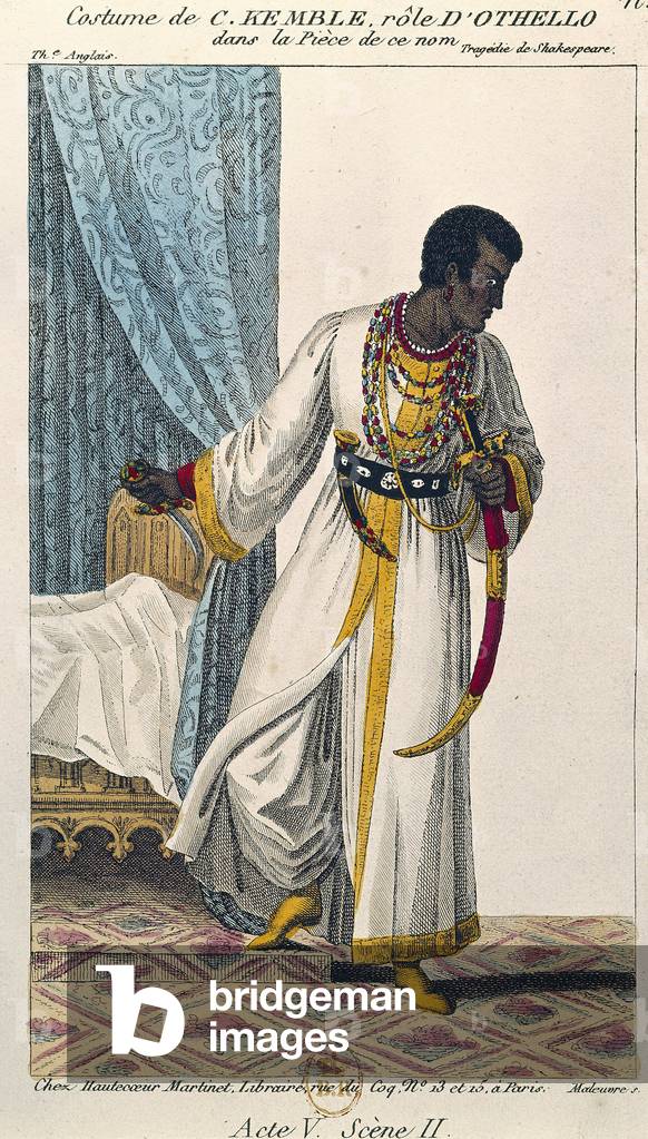 Costume by comedian Charles Kemble, 19th century (litho)