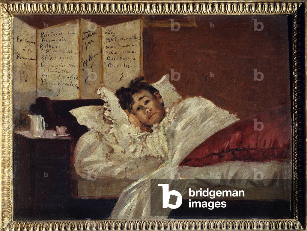 Arthur Rimbaud (1854-1891) Alite, Injured By Verlaine In 1873, 1873 (oil on canvas)