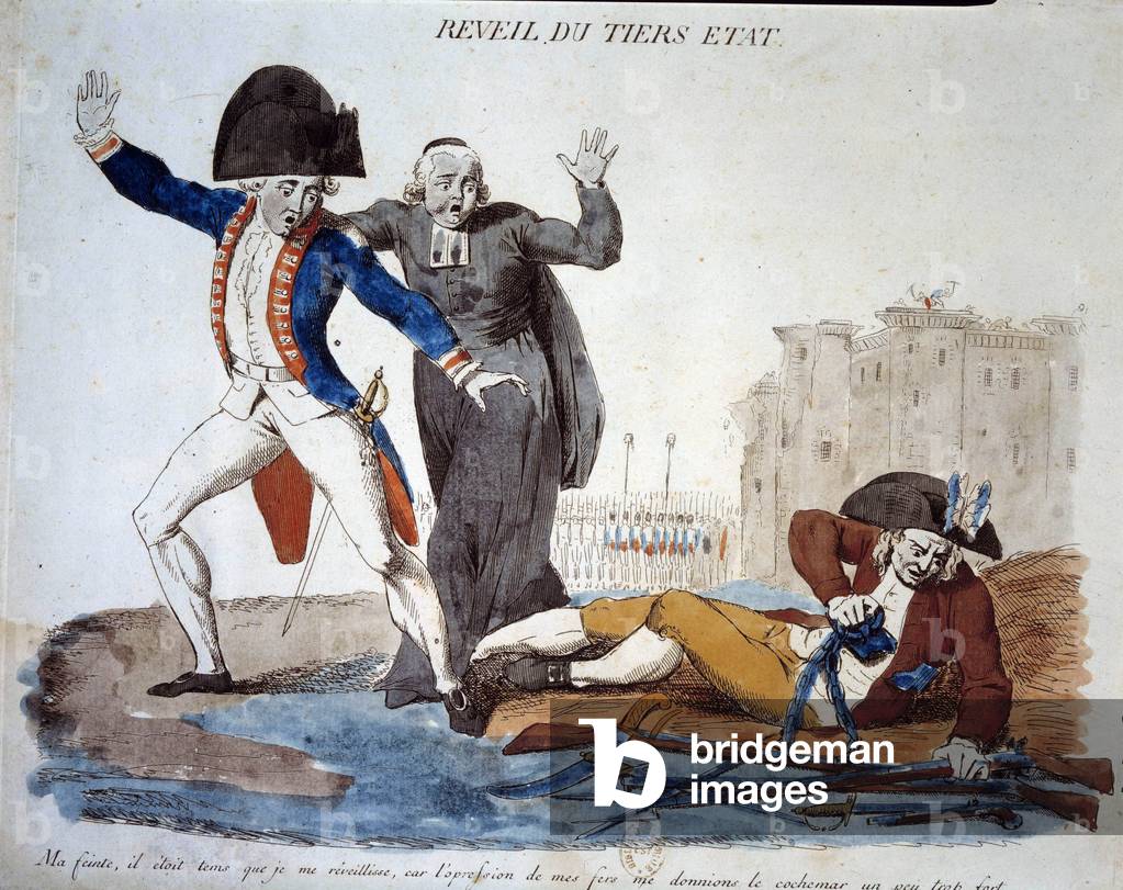 French Revolution: the awakening of the Third State, 1789 (watercolour)