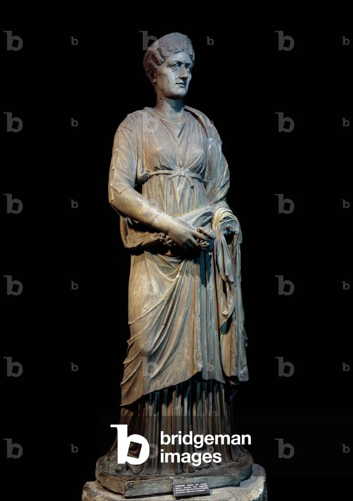 Gallo-Roman statue of Pomone, goddess of gardens, from Naples (50 BC-100), -50 BC-100 AD (stone)