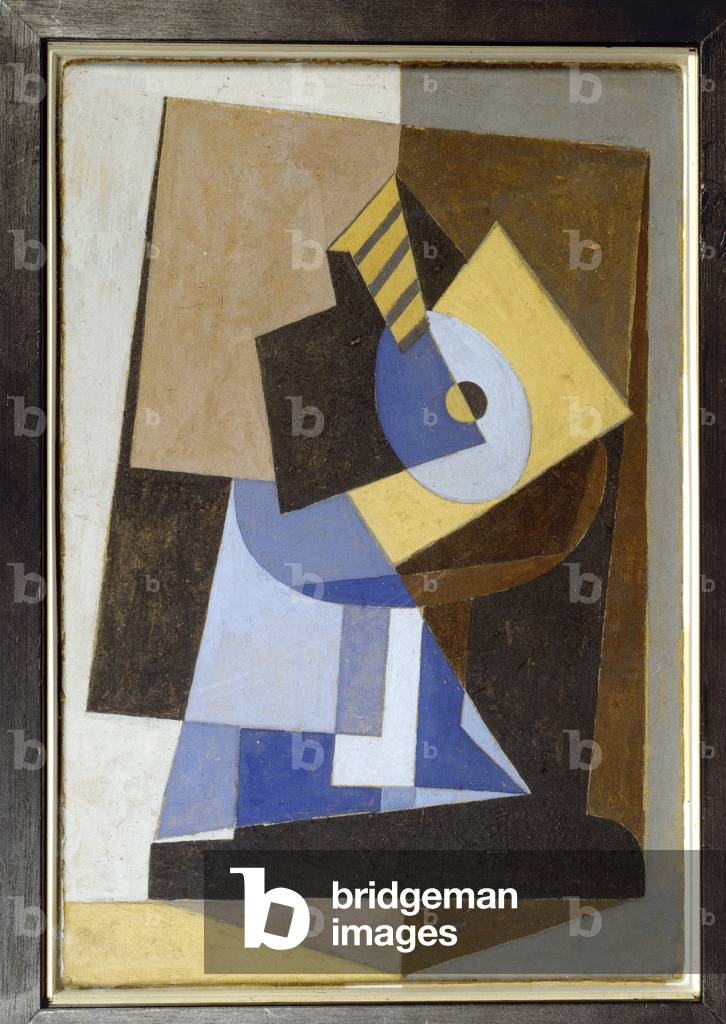 Mandolino su un gueridon, 1922 (gouache su cartone)