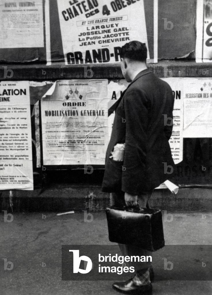 Second World War (1939-1945). France, Paris, September 1939 (photo)