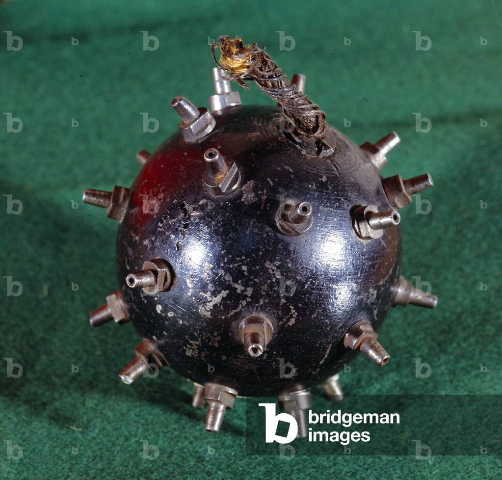 Bomb used by Felice Orsini (1819-1858) perpetrator of the attack of 14/01/1858 against Napoleon III, 19th century (photo)