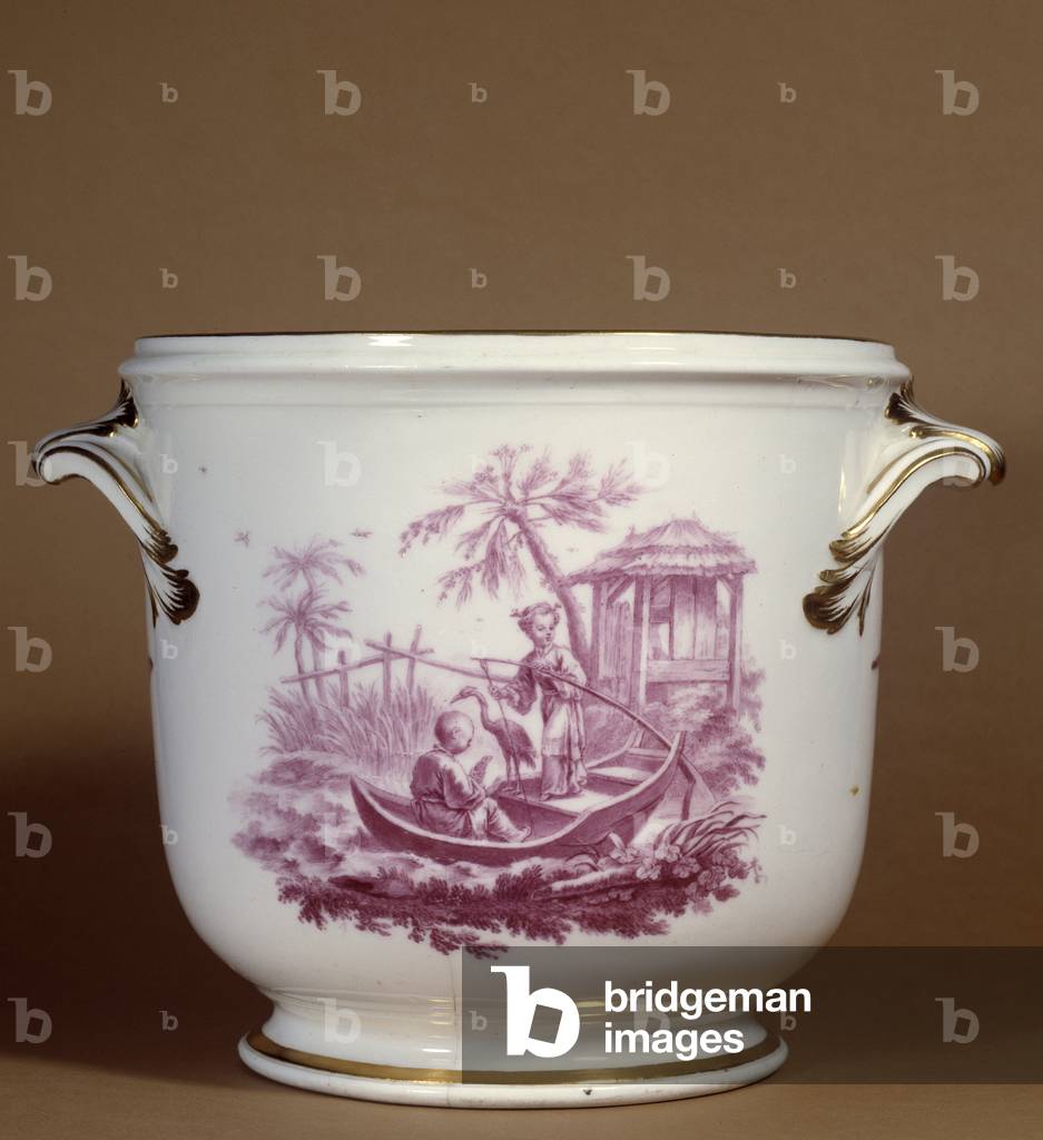 Soft porcelain refreshment bucket made by the Vincennes factory, 1750 (ceramic)