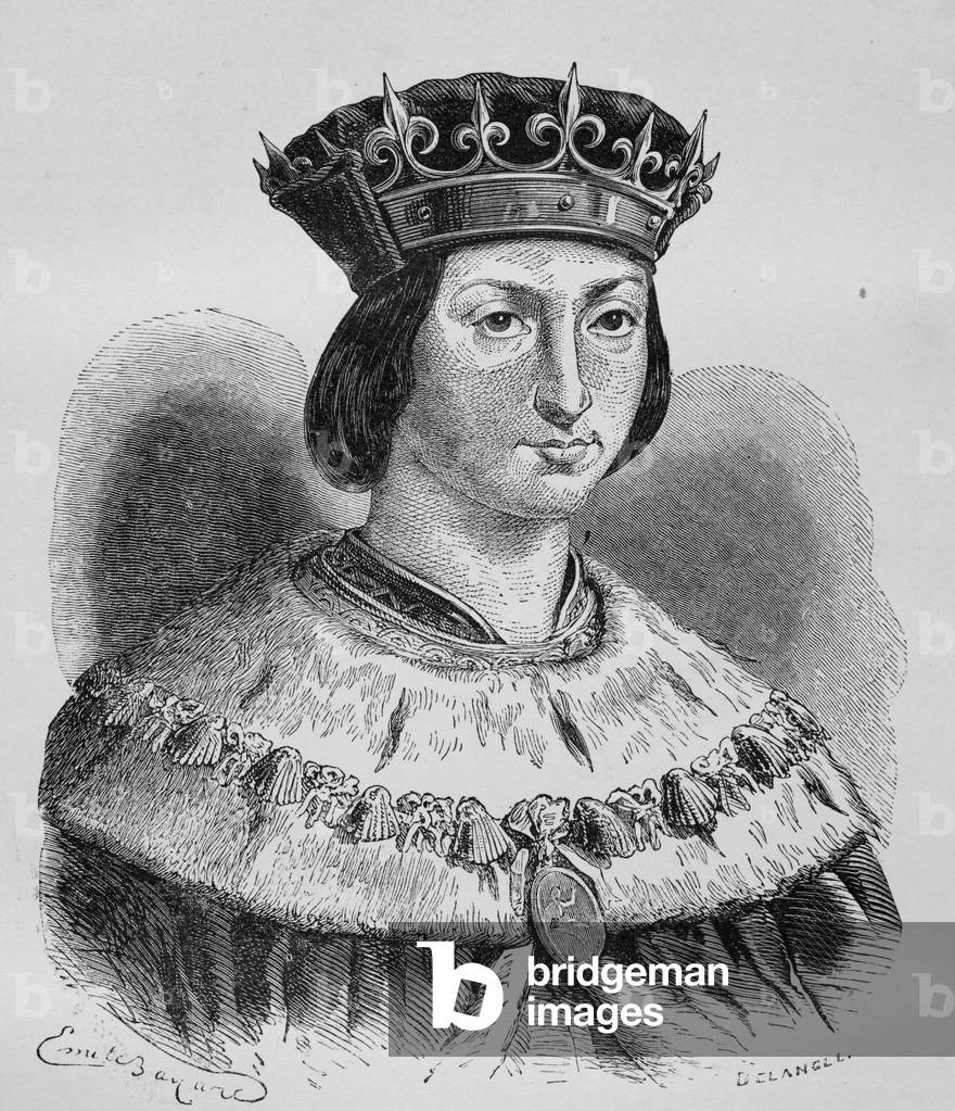 Portrait of King Louis XII (1462-1515) (engraving)