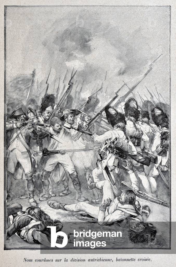 Bild von Druck "Italienfeldzug (1799-1800) - Schlacht von Marengo" 1898 von Julien Le Blant