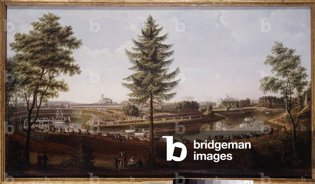 Feast at Pavlovsk Palace, summer residence of Tsar Paul I Painting of Metterleir (1750-1825) 1790 (oil on canvas)