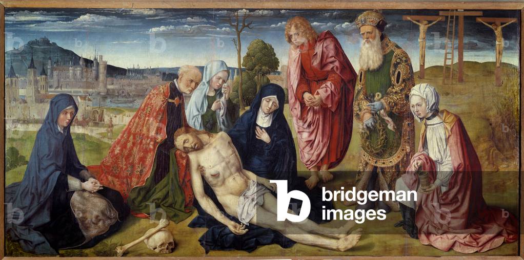 The pieta of Saint Germain des Pres, c.1500 (oil on canvas)