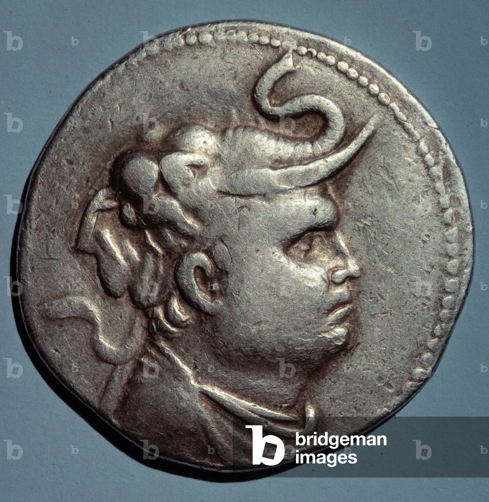 Silver coin with the effigy of Demetrios I (162-149 BC) King Seleucide of Syria, 2nd century BC (silver)