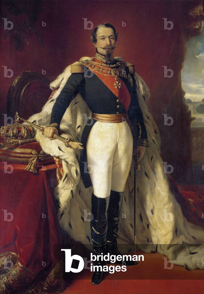 Portrait of Napoleon III (1808-1873), 1855 (oil on canvas)