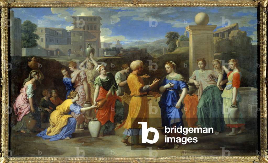 Immagine di Dipinto "Eliezer e Rebecca" 1601 di Nicolas Poussin