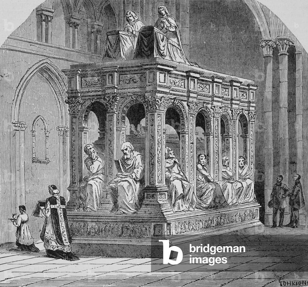 Tomb of King Louis XII Special collection (engraving)