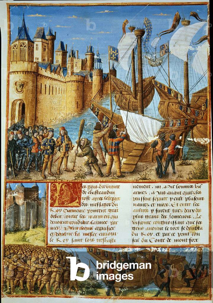 The King of France Louis IX (1214-1270), 1490 (miniature)