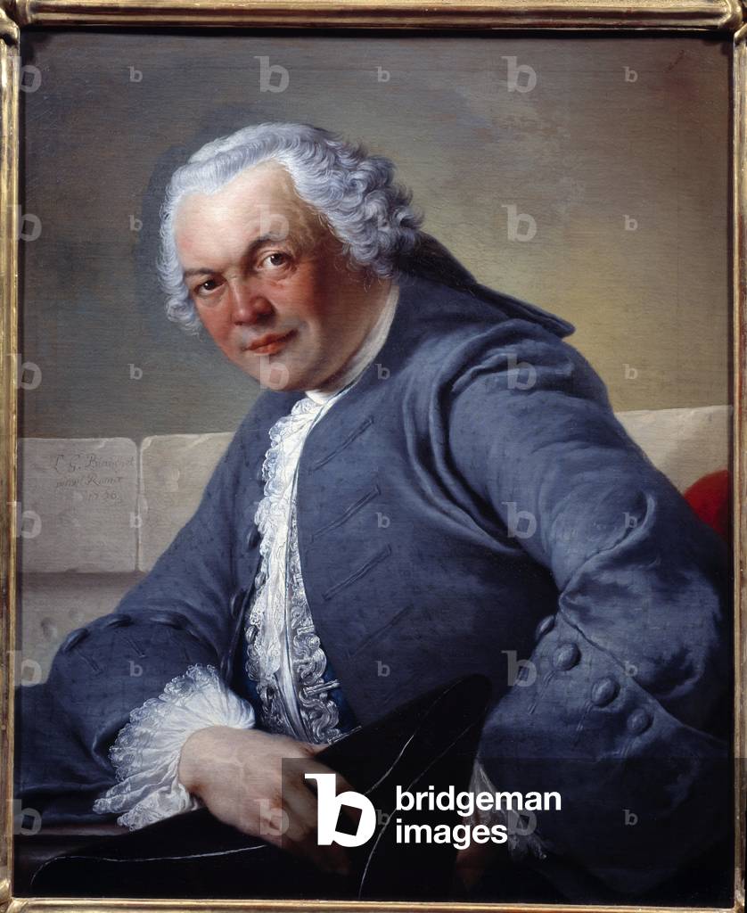 Portrait Of Mr. Tolozan, 1756 (oil on canvas)