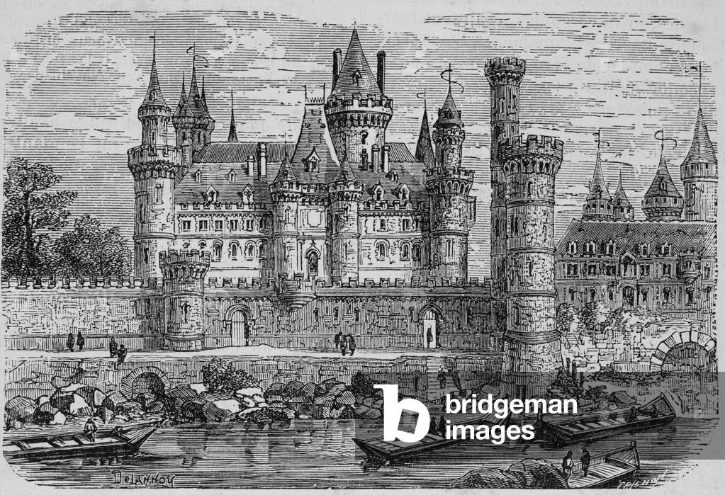 The Louvre under Charles V (engraving)