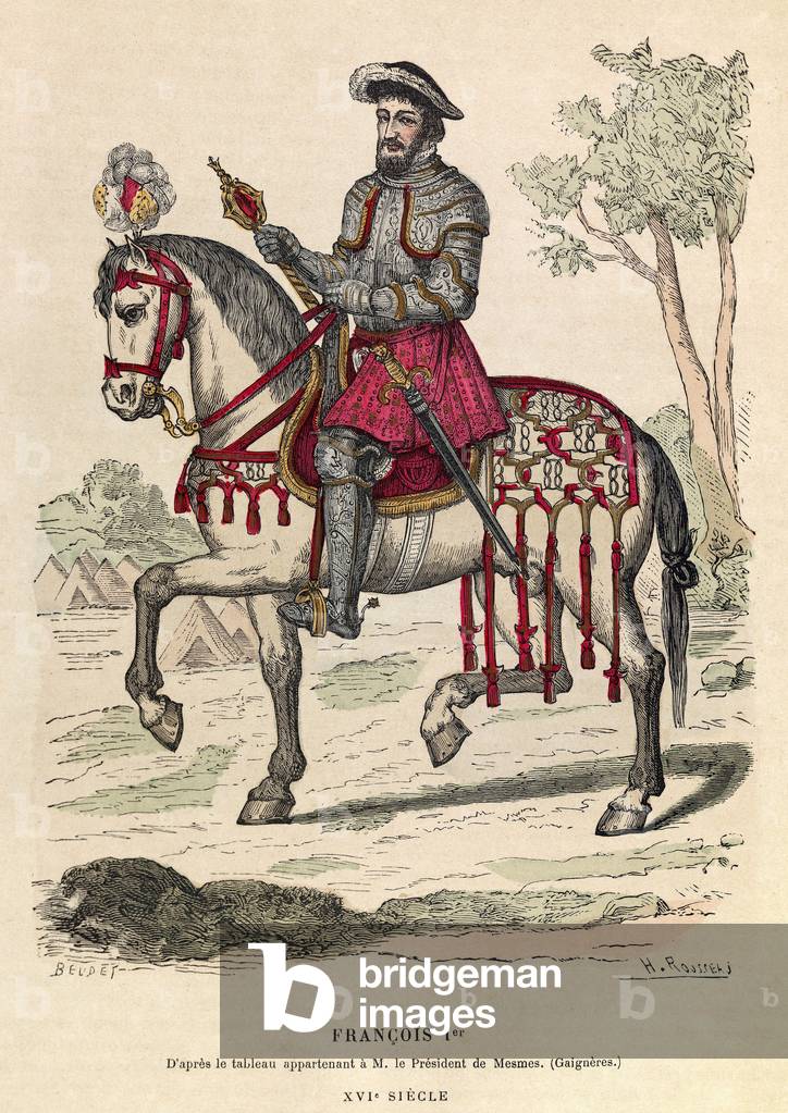 Immagine di Incisione "Ritratto equestre di re Francesco I (1494-1547) - Ritratto equestre di Francesco I (inc
