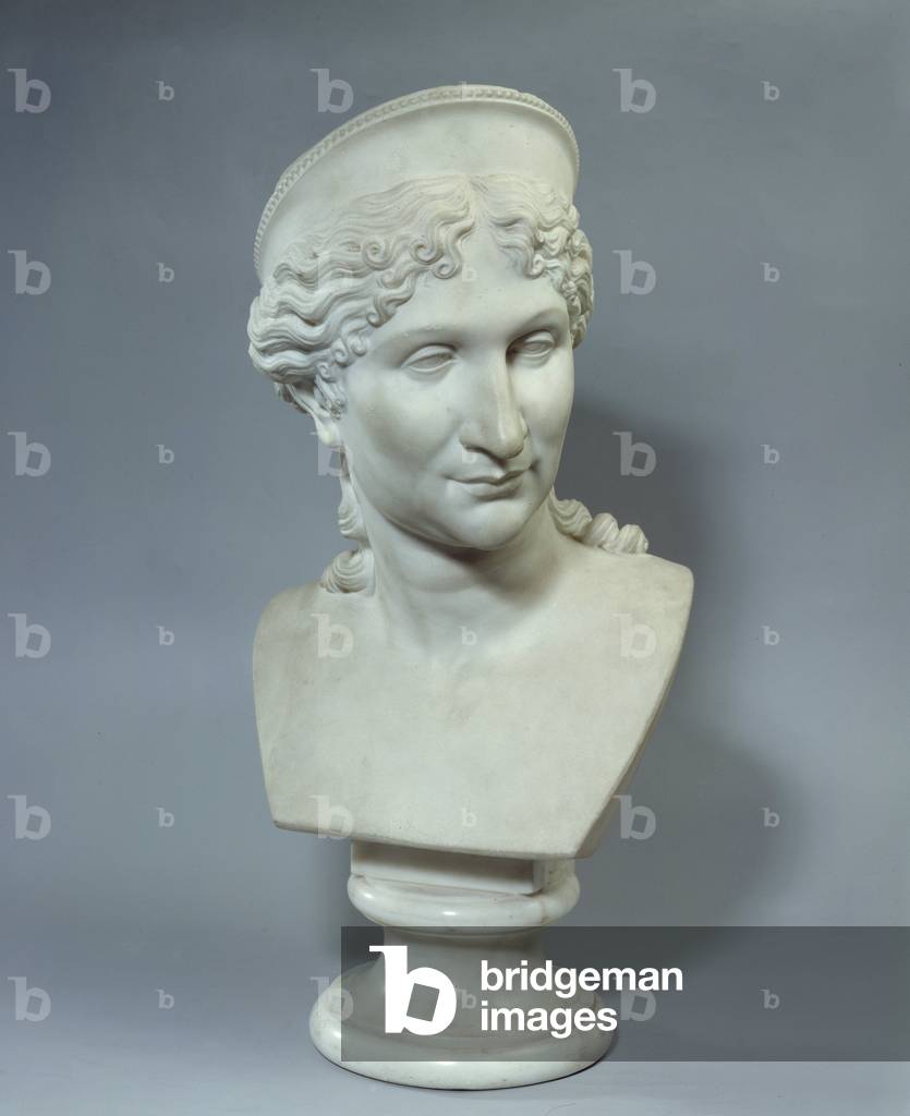 Bust of Laetitia Bonaparte (1750-1836), mother of Napoleon Bonaparte, 1810 (marble)