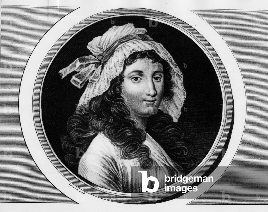 Portrait of Marie Anne Charlotte Corday (1768-1793), 19th century (engraving)