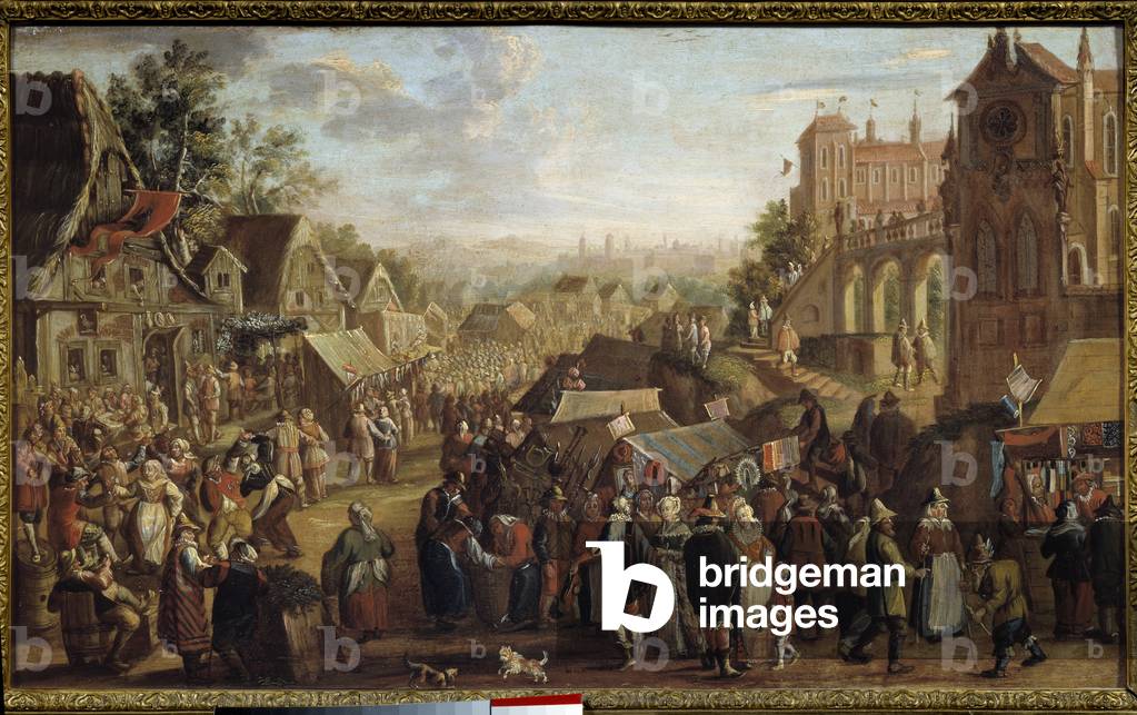 Bild von Gemälde "Die Kermesse" 1601 von David Vinckeboons