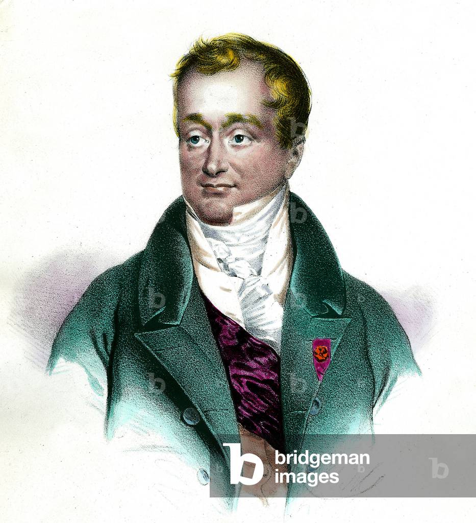 Portrait of Baron Guillaume Dupuytren (1777-1835) French surgeon, 19th century (engraving)
