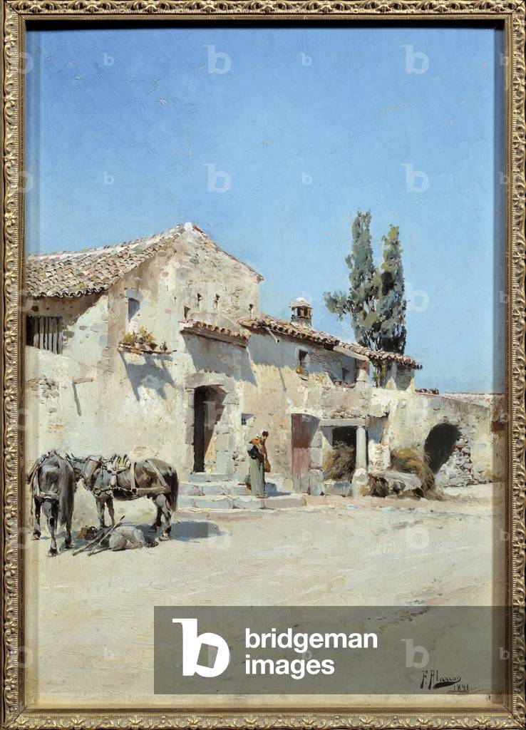 Paesaggio di mezzogiorno, 1891 (olio su legno)