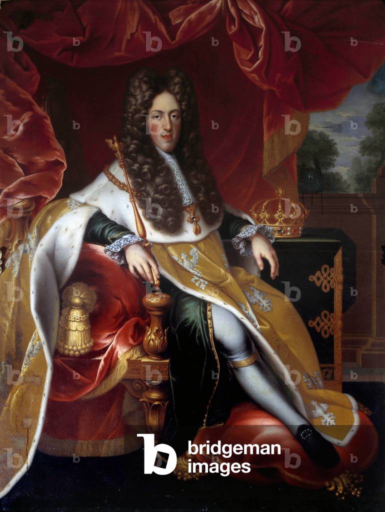 Full length portrait of Leopold I (1679-1729) Duke of Lorraine in 1703 (oil on canvas)