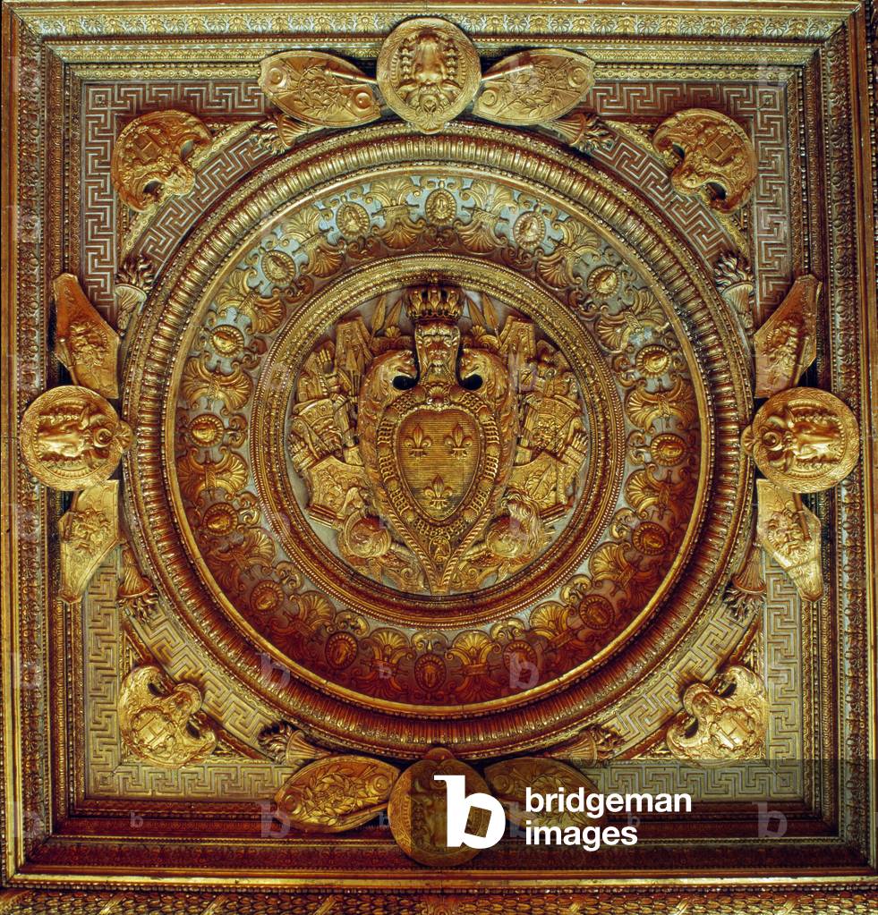 Renaissance architecture: ceiling of the King's Chamber Louis XIV (1638-1715), 1556 (photo)