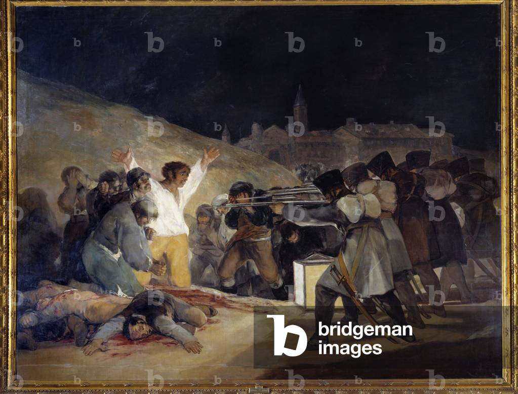 The execution of May 3, 1808 ou el tres de mayo, Detail, 1844 (oil on canvas)