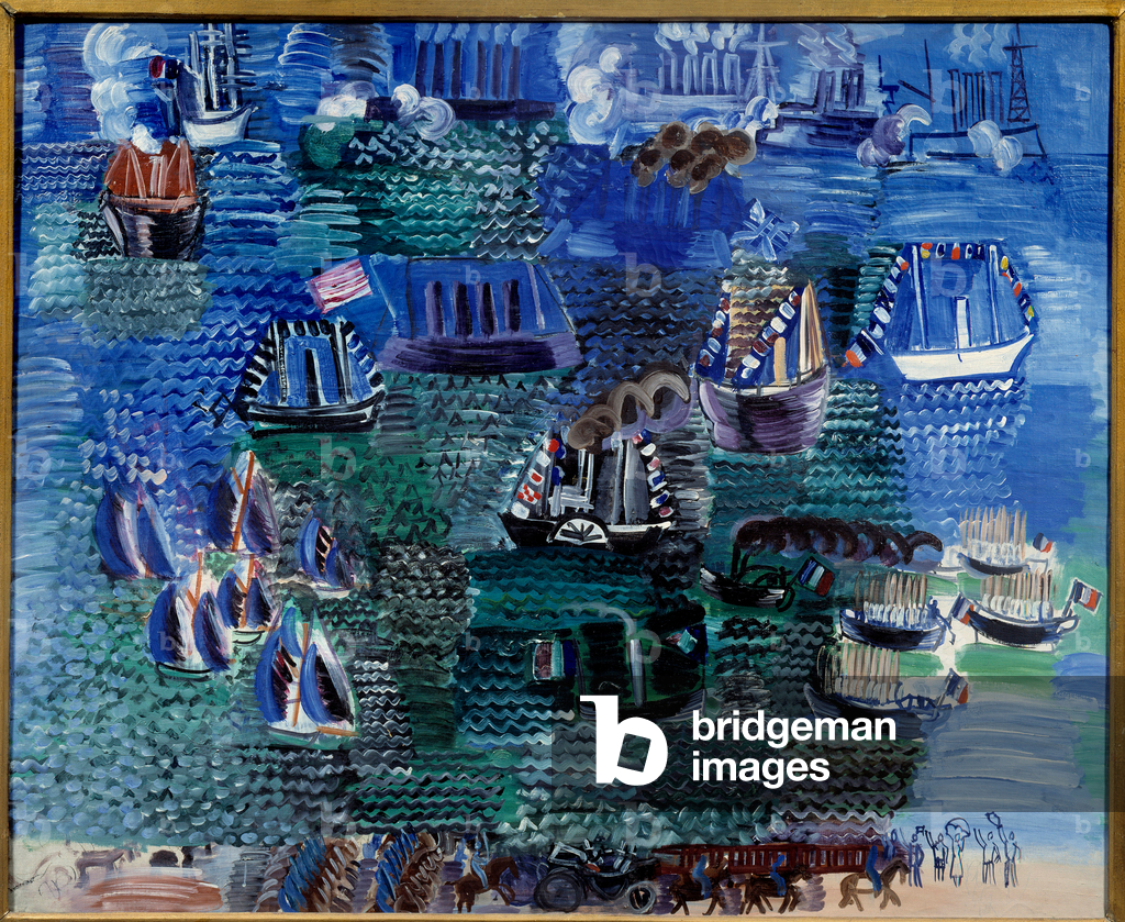 Immagine di Dipinto "Festa marittima e visita ufficiale a Le Havre" 1925 di Raoul Dufy