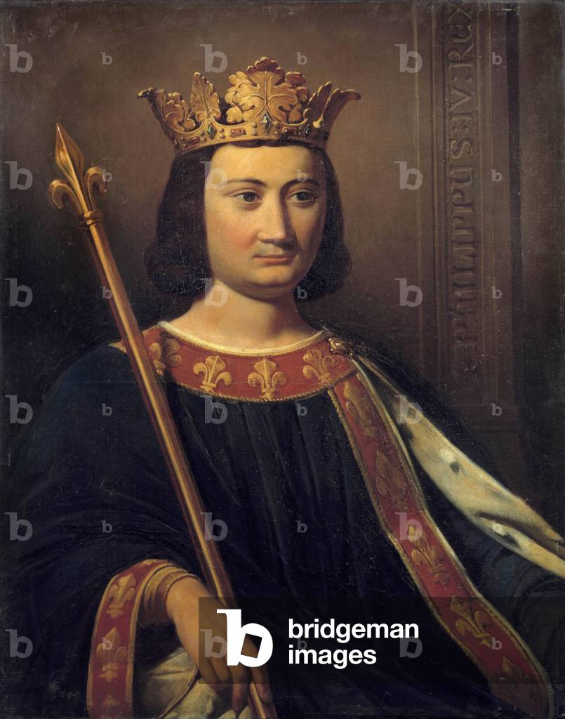 Portrait of Philip IV the Bel (1268-1314), King of France (peinture)