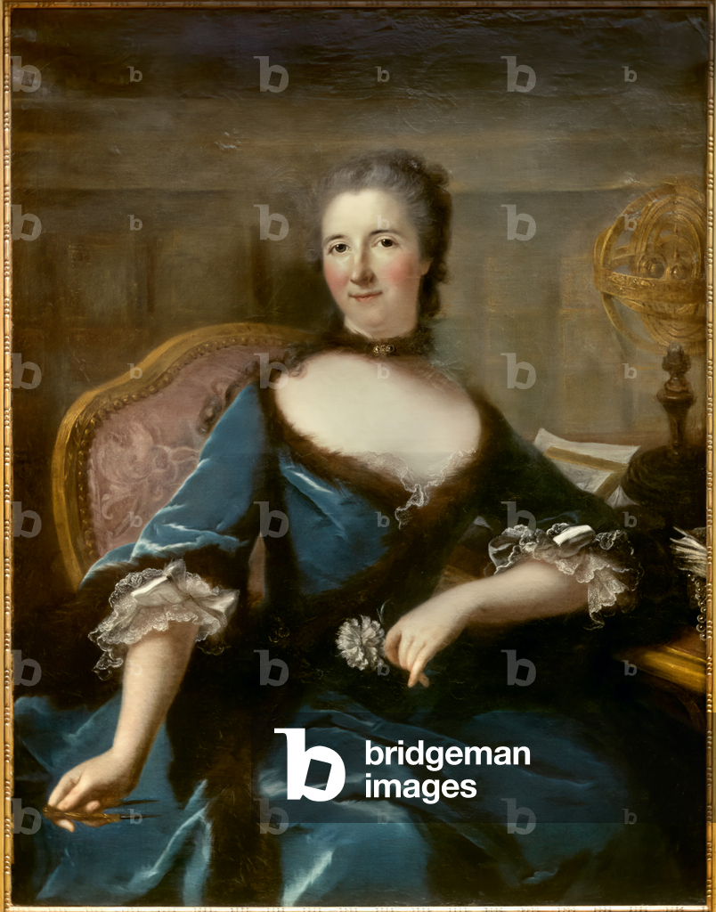 Portrait of Gabrielle Emilie de Breteuil, Marquise (Madame), 18th century (oil on canvas)