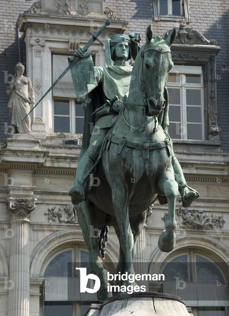 Equestrian statue of the prevot of the merchants of Paris Etienne Marcel, 1888 (sculpture)